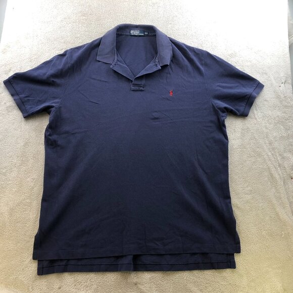 Polo Ralph Lauren Mens Polo Shirt Size XXL Short Sleeve Navy Classic Casual - Picture 9 of 10